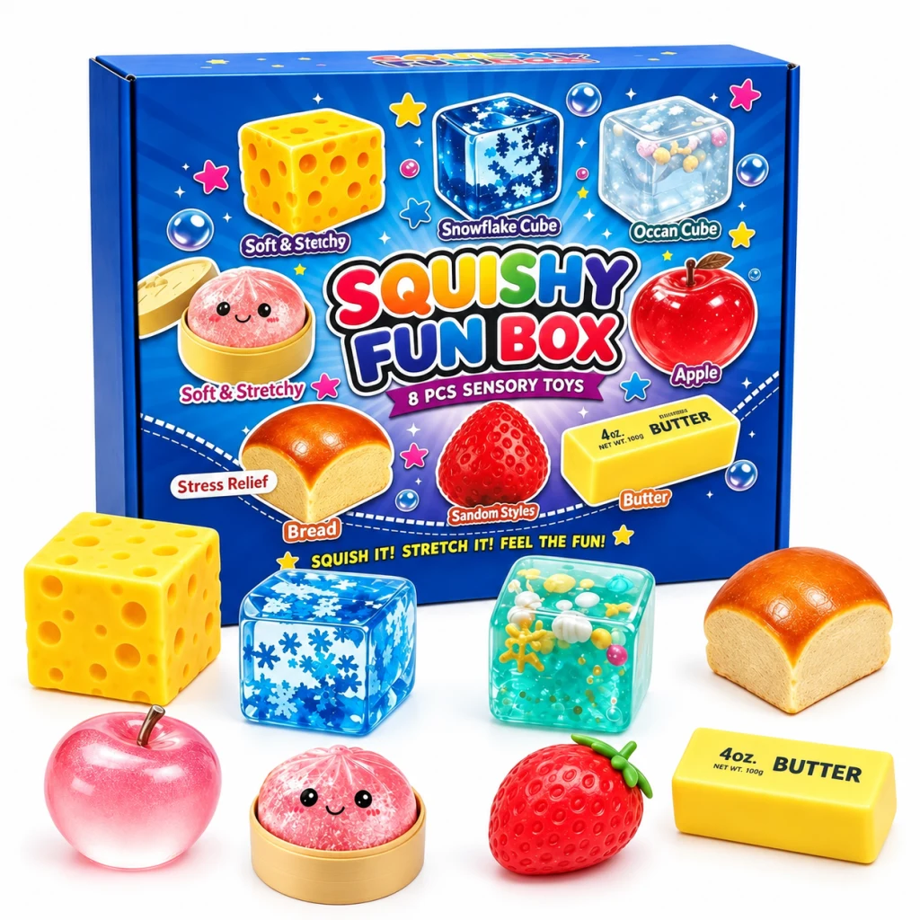 Bun Mix 8-piece set, original, showing the box presentation